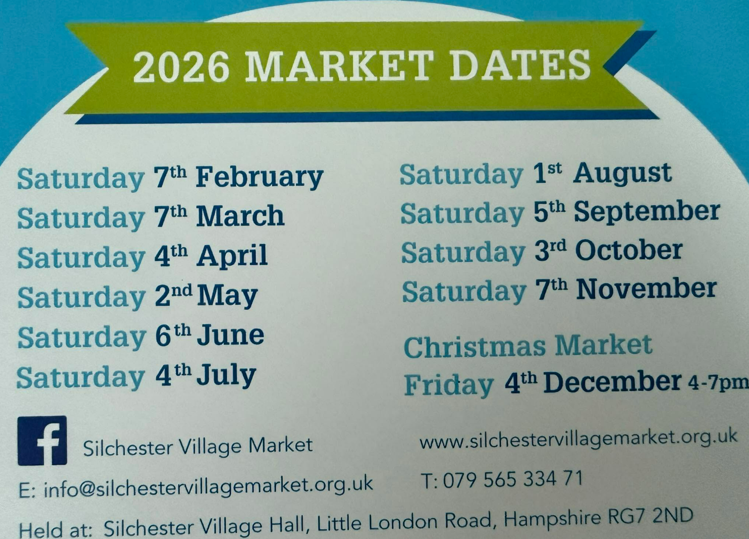 2026 Market Dates